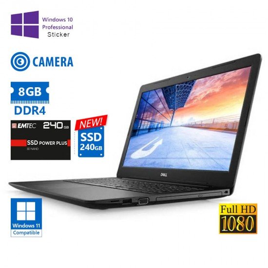 Dell Vostro 3590 i5-10210U/15.6”FHD/8GB DDR4/240GB SSD New/No ODD/Camera/10P Grade A Refurbished Lap Dell Vostro 3590 i5-10210U/15.6”FHD/8GB DDR4/240GB SSD New/No ODD/Camera/10P Grade A Refurbished Lap