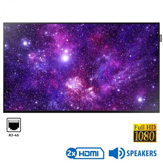 Used Signage Display LH55DCE Samsung/55\\"FHD/1920x1080/Black/w/Speakers/DVI-D & 2xHDMI & RJ45