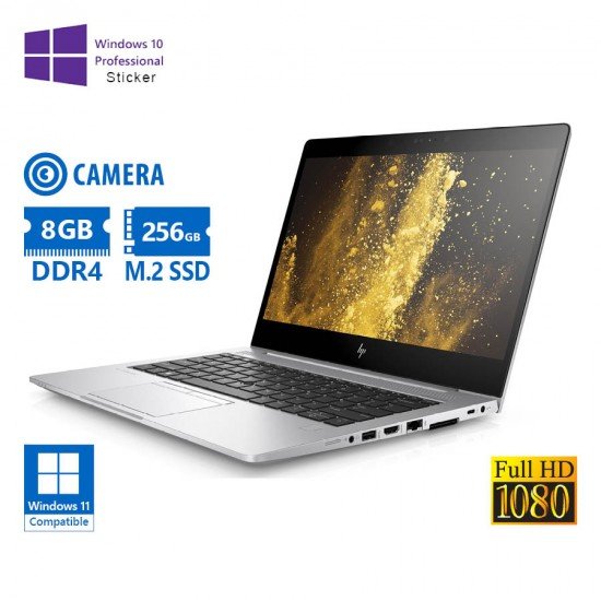 HP (A-) Elitebook 830 G5 i5-8350U/13.3\\"FHD/8GB DDR4/256GB M.2 SSD/No ODD/Camera/10P Grade A- Refurbi