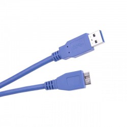 Καλώδιο USB 3.0 A/MicroB M/M 1.8m Μπλε