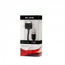 Καλώδιο USB A - iPhone 8 / iPhone 4 / microUSB 1m Καλώδιο USB A - iPhone 8 / iPhone 4 / microUSB 1m