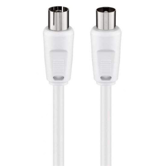 GOOBAY καλώδιο κεραίας αρσενικό σε θηλυκό 11511, 70dB, 2.5m, λευκό GOOBAY καλώδιο κεραίας αρσενικό σε θηλυκό 11511, 70dB, 2.5m, λευκό