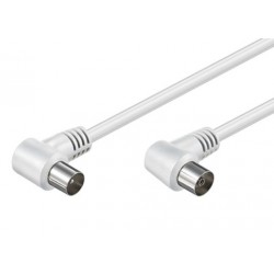 GOOBAY καλώδιο κεραίας αρσενικό σε θηλυκό 11521, γωνιακό, 2.5m, λευκό GOOBAY καλώδιο κεραίας αρσενικό σε θηλυκό 11521, γωνιακό, 2.5m, λευκό