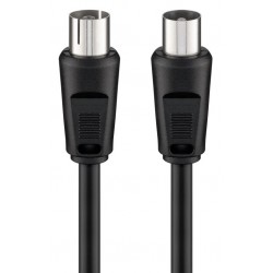 GOOBAY καλώδιο κεραίας αρσενικό σε θηλυκό 11722, <70dB, CCS, 2.5m, μαύρο GOOBAY καλώδιο κεραίας αρσενικό σε θηλυκό 11722, <70dB, CCS, 2.5m, μαύρο