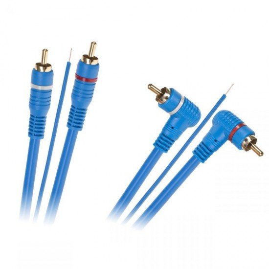 Καλώδιο 2xRCA-2xRCA 5m, γωνία