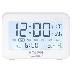 ADLER ALARM CLOCK WHITE ADLER ALARM CLOCK WHITE