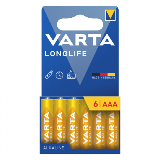 VARTA 4103 συσκ.6 Αλκαλική Longlife AAA