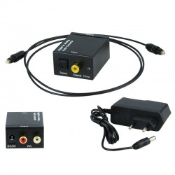 Μετατροέας Toslink-coaxial σε 2x RCA Μετατροέας Toslink-coaxial σε 2x RCA