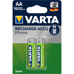 VARTA ΕΠΑΝΑΦΟΡΤΙΖΟΜΕΝΗ συσκ.2 Phone Power 2 AA 1600mAh VARTA ΕΠΑΝΑΦΟΡΤΙΖΟΜΕΝΗ συσκ.2 Phone Power 2 AA 1600mAh