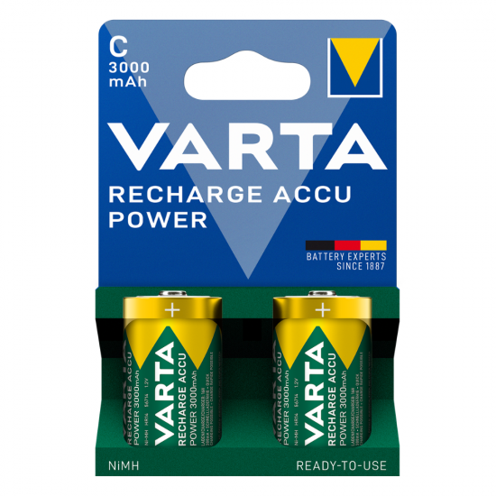 VARTA ΕΠΑΝΑΦΟΡΤΙΖΟΜΕΝΗ 3000mAh συσκ.2 C