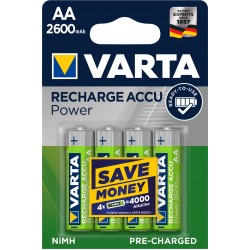 VARTA 05716 2600mAh συσκ.4 101404 RECHARGEABLE Accu Power 4AA VARTA 05716 2600mAh συσκ.4 101404 RECHARGEABLE Accu Power 4AA