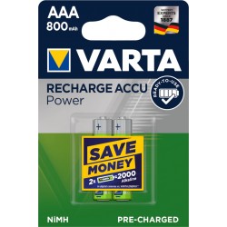 VARTA ΕΠΑΝΑΦΟΡΤΙΖΟΜΕΝΗ 800mAh συσκ.2 AAA VARTA ΕΠΑΝΑΦΟΡΤΙΖΟΜΕΝΗ 800mAh συσκ.2 AAA