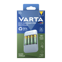 VARTA Eco Charger Pro Recycled + 4xAA 2.100mAh