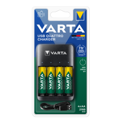 VARTA USB Quattro Charger + 4xAA 2100mAh