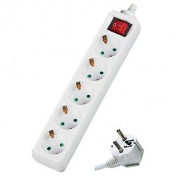 Πολύπριζο με διακόπτη 5 θέσεων 3x1,5mm DMPRO Power Πολύπριζο με διακόπτη 5 θέσεων 3x1,5mm DMPRO Power