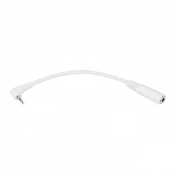 Connector 2.5mm γωνία - 3.5mm M/F σε καλώδιο (λευκό) Connector 2.5mm γωνία - 3.5mm M/F σε καλώδιο (λευκό)