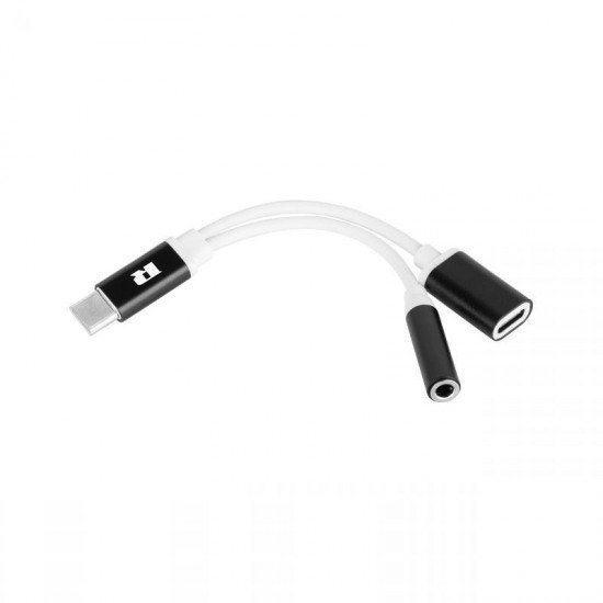 Αντάπτορας USB C σε USB C/3.5mm M/F 15cm REBEL