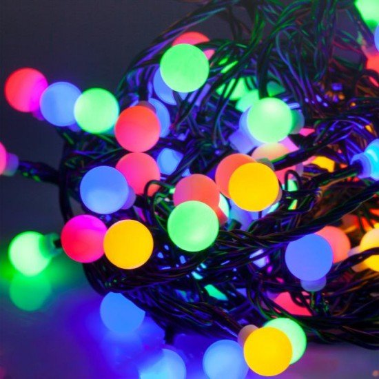 Χριστουγεννιάτικα LED 10m RGB με αλλαγή λειτουργίας φωτισμού REBEL Χριστουγεννιάτικα LED 10m RGB με αλλαγή λειτουργίας φωτισμού REBEL