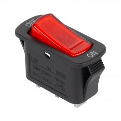 Ορθογώνιος διακόπτης ON-OFF 16A 606C φωτισόμενος Ορθογώνιος διακόπτης ON-OFF 16A 606C φωτισόμενος