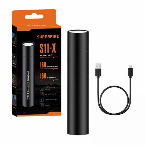 Mini flashlight Supfire S11-X, 700lm, USB Mini flashlight Supfire S11-X, 700lm, USB