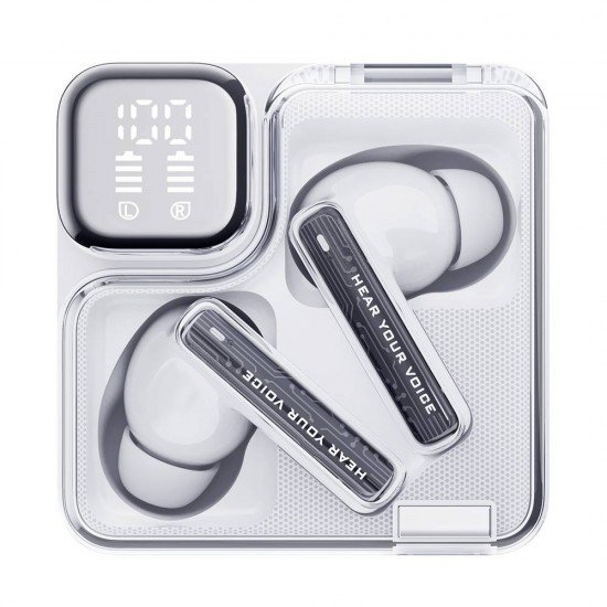 QCY Melobuds Neo White - TWS BT Earbuds with LED Display, Dual Connection, Anti-air calls 7h QCY Melobuds Neo White - TWS BT Earbuds with LED Display, Dual Connection, Anti-air calls 7h