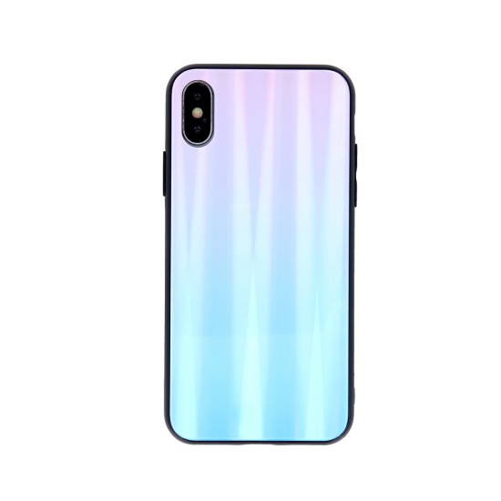 Aurora Glass case for Xiaomi Mi 11 Lite 4G / Mi 11 Lite 5G / 11 Lite 5G NE blue-pink