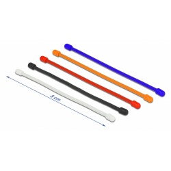 DELOCK Δεματικά καλωδίων 18970, εύκαμπτα, 80x4mm, χρωματιστά, 10τμχ DELOCK Δεματικά καλωδίων 18970, εύκαμπτα, 80x4mm, χρωματιστά, 10τμχ