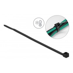 DELOCK Δεματικά καλωδίων 19187, 150x3.6mm, μαύρα, 100τμχ DELOCK Δεματικά καλωδίων 19187, 150x3.6mm, μαύρα, 100τμχ