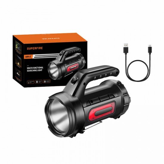 Flashlight Superfire M9-E, 900lm, USB Flashlight Superfire M9-E, 900lm, USB