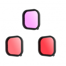 Lens waterproof filter set Telesin for GoPro Hero 9 / Hero 10 / Hero 11 / Hero 12 (GP-FLT-904) Lens waterproof filter set Telesin for GoPro Hero 9 / Hero 10 / Hero 11 / Hero 12 (GP-FLT-904)
