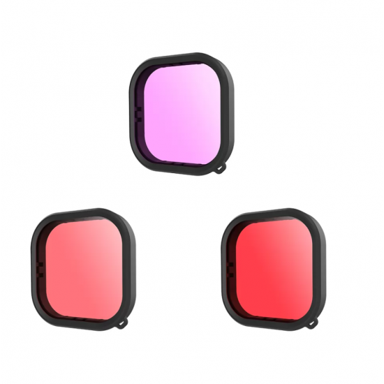 Lens waterproof filter set Telesin for GoPro Hero 9 / Hero 10 / Hero 11 / Hero 12 (GP-FLT-904) Lens waterproof filter set Telesin for GoPro Hero 9 / Hero 10 / Hero 11 / Hero 12 (GP-FLT-904)