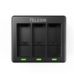 3-slot charger Telesin for GoPro Hero 12 / Hero 11 / Hero 10 / Hero 9 3-slot charger Telesin for GoPro Hero 12 / Hero 11 / Hero 10 / Hero 9