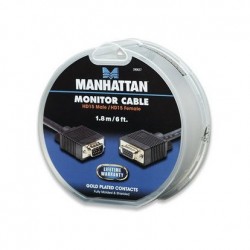 Manhattan καλώδιο VGA M/F 1.8m Manhattan καλώδιο VGA M/F 1.8m