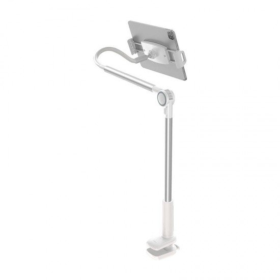 Phone / tablet rotary clip holder Baseus Otaku Life Rotary Pro (silver) Phone / tablet rotary clip holder Baseus Otaku Life Rotary Pro (silver)