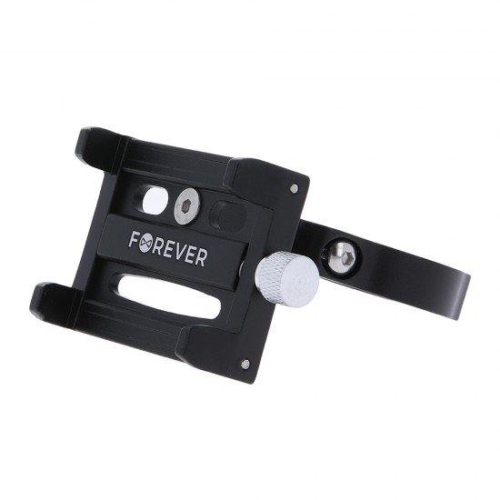 Adjustable aluminium phone holder BH-300 Forever Outdoor black Adjustable aluminium phone holder BH-300 Forever Outdoor black