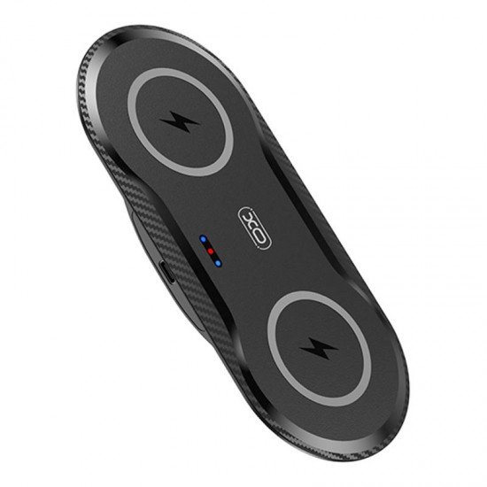 XO Ασύρματος Φορτιστής Δύο Θέσεων WX025, 20W (Μαύρο) XO Ασύρματος Φορτιστής Δύο Θέσεων WX025, 20W (Μαύρο)