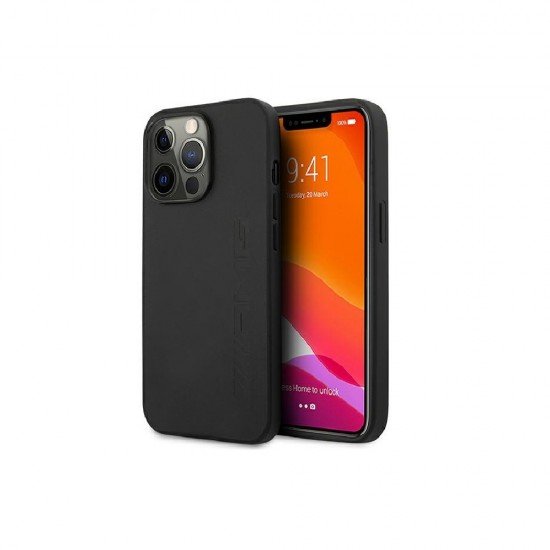 AMG case for iPhone 13 Pro / 13 6,1" AMHCP13LDOLBK black hardcase Leather Hot Stamped AMG case for iPhone 13 Pro / 13 6,1" AMHCP13LDOLBK black hardcase Leather Hot Stamped