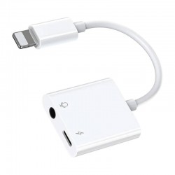 Audio Adapter Lightning / 3.5 mm Joyroom S - Y105 (white) Audio Adapter Lightning / 3.5 mm Joyroom S - Y105 (white)