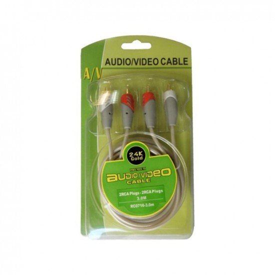 DM καλώδιο 2x RCA M/M 5m RC0716