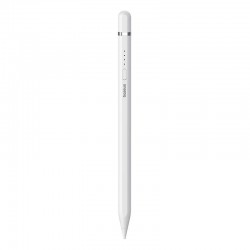 Baseus Ψηφιακή Γραφίδα Smooth Writing Series (Active Version) με Ενσύρματη Φόρτιση και Καλώδιο Lightning (Λευκό)