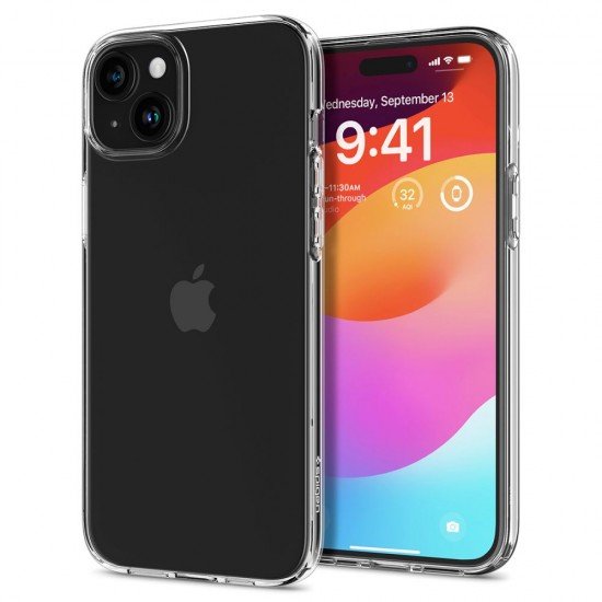 Spigen case Liquid Crystal for iPhone 15 Plus 6,7" Crystal Clear Spigen case Liquid Crystal for iPhone 15 Plus 6,7" Crystal Clear