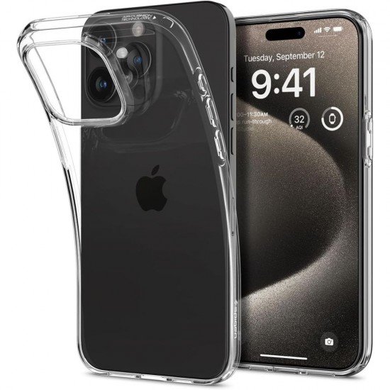 Spigen case Liquid Crystal for iPhone 15 Pro Max 6,7" Crystal Clear Spigen case Liquid Crystal for iPhone 15 Pro Max 6,7" Crystal Clear