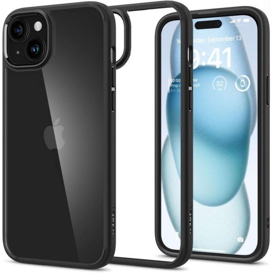 Spigen case Ultra Hybrid for iPhone 15 6,1" matte black Spigen case Ultra Hybrid for iPhone 15 6,1" matte black