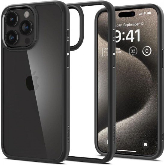 Spigen case Ultra Hybrid for iPhone 15 Pro 6,1" matte black