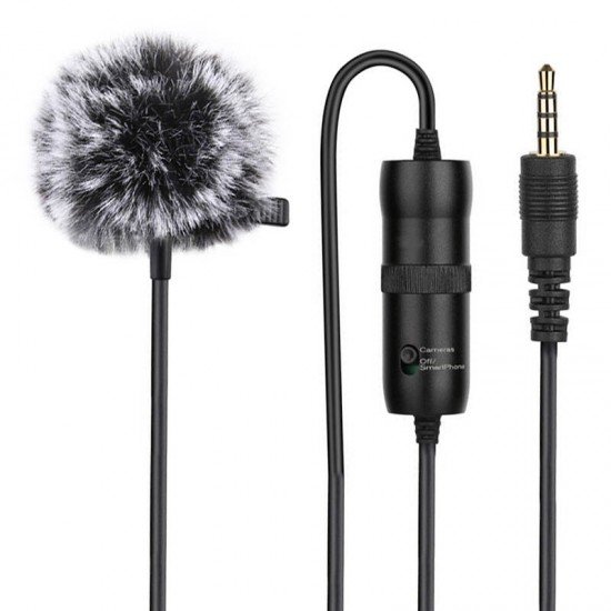 Microphone with a clip PULUZ 3.5mm Jack 6m Microphone with a clip PULUZ 3.5mm Jack 6m