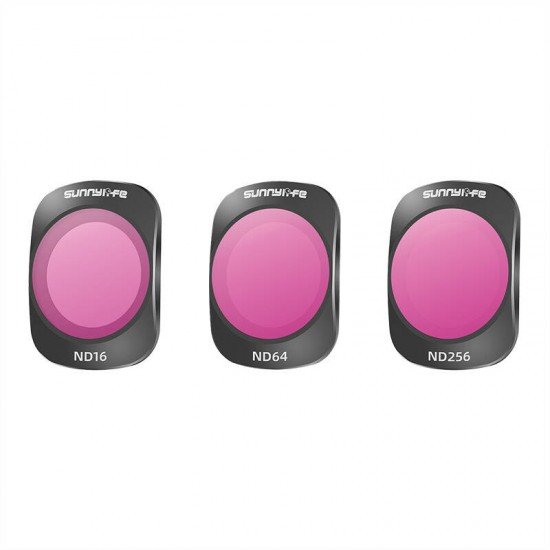 3 filters ND16+ND64+ND256 Sunnylife for Pocket 3 3 filters ND16+ND64+ND256 Sunnylife for Pocket 3