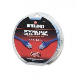 Καλώδιο UTP Cat5e 350MHz 1m μπλε Intellinet