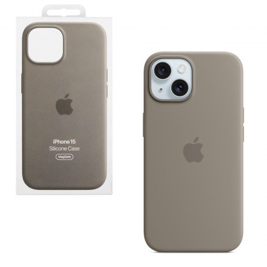 ΘΗΚΗ IPHONE 15 MT0Q3ZM/A SILICONE MAGSAFE COVER CLAY PACKING OR ΘΗΚΗ IPHONE 15 MT0Q3ZM/A SILICONE MAGSAFE COVER CLAY PACKING OR