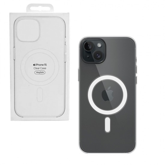ΘΗΚΗ IPHONE 15 MT203ZM/A CLEAR MAGSAFE COVER TRANSPARENT PACKING ORIGINAL ΘΗΚΗ IPHONE 15 MT203ZM/A CLEAR MAGSAFE COVER TRANSPARENT PACKING ORIGINAL