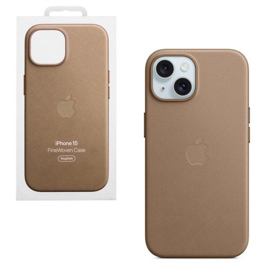 ΘΗΚΗ IPHONE 15 MT3C3ZM/A FINEWOVEN MAGSAFE BACK COVER TAUPE PACKING OR ΘΗΚΗ IPHONE 15 MT3C3ZM/A FINEWOVEN MAGSAFE BACK COVER TAUPE PACKING OR